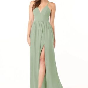 Dusty Sage bridesmaids dress